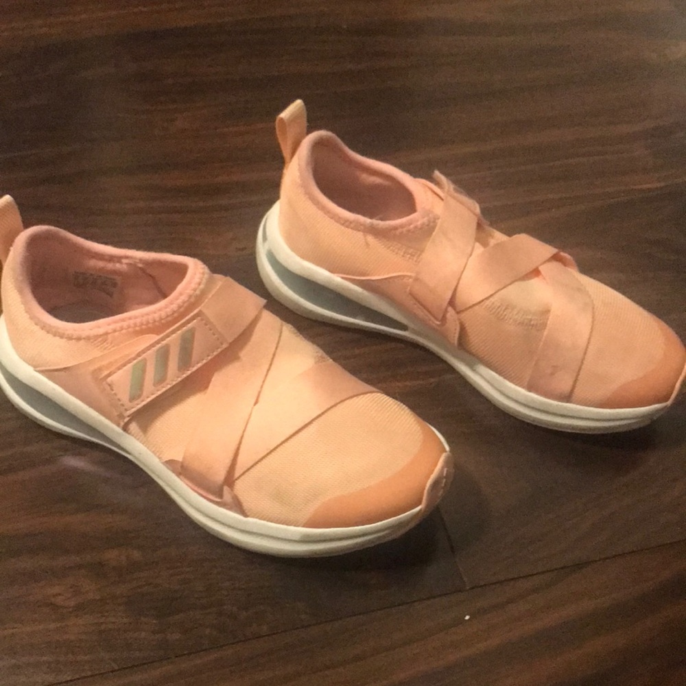 Adidas peachy pink shoes